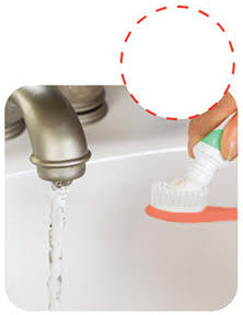 Let Water Run While Brushing Teeth